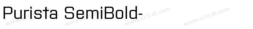 Purista SemiBold字体转换